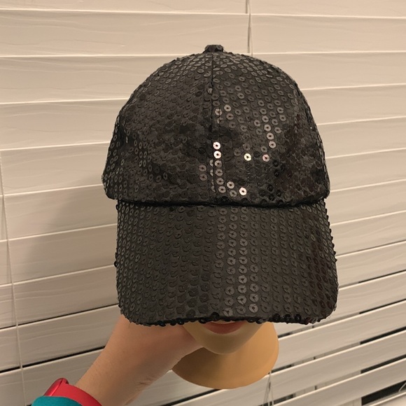 Gazzaz Black Sequin Cap - Picture 4 of 17